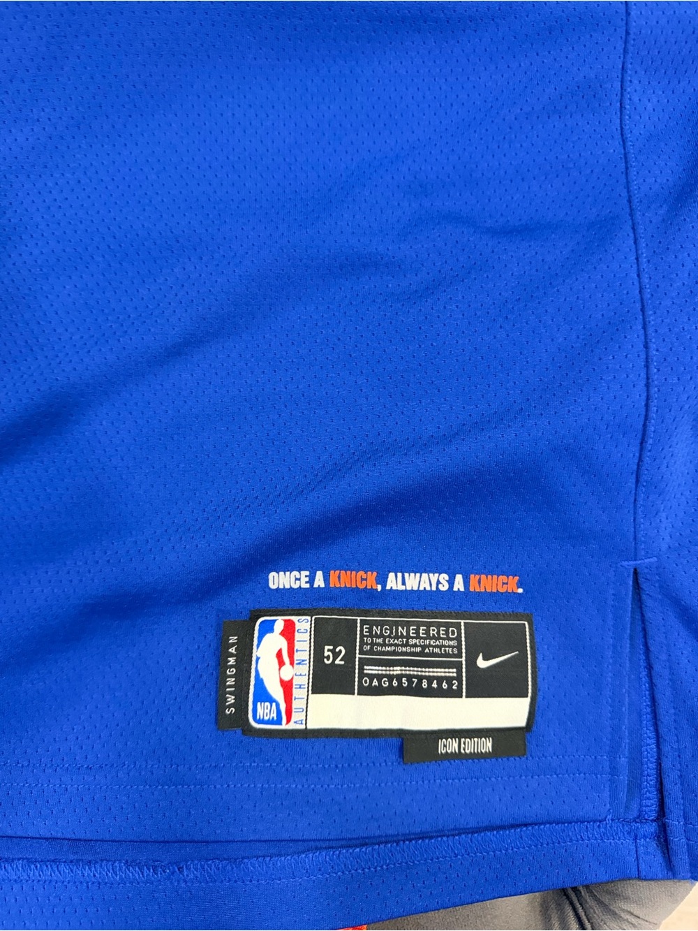 Nike Royal Blue and Orange NBA Sleeveless Jersey - Picture 3 of 7